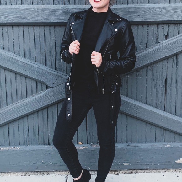 Black Leather Jacket - Picture 3 of 3